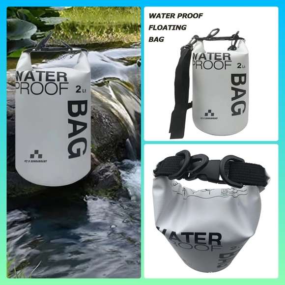 New- 2L waterproof dry bag, floats storage bag travel camping water sport bag - Picture 9 of 11